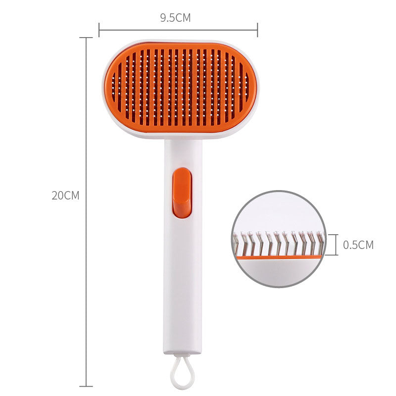 Pet comb, pet hair removal brush, cat and dog comb, automatic hair removal and beauty brush