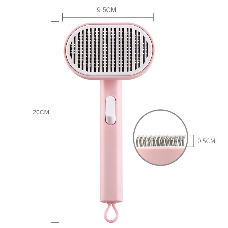 Pet comb, pet hair removal brush, cat and dog comb, automatic hair removal and beauty brush