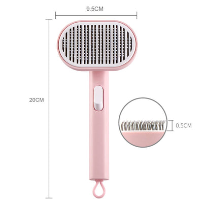 Pet comb, pet hair removal brush, cat and dog comb, automatic hair removal and beauty brush